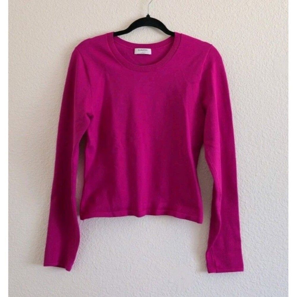 Aritzia Babaton Sculpt Knit Sweater Top Long Sleeve Size L